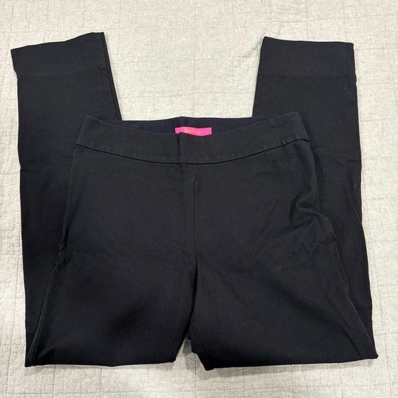 Lilly Pulitzer Merrin Bi-Stretch High-Rise Pant Black Onyx 27” Size 8 - Picture 2 of 6
